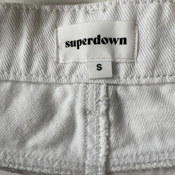 Superdown - Lucy Crop Flare Jeans | White | Size: Small | NWOT/NEW - Picture 8 of 9